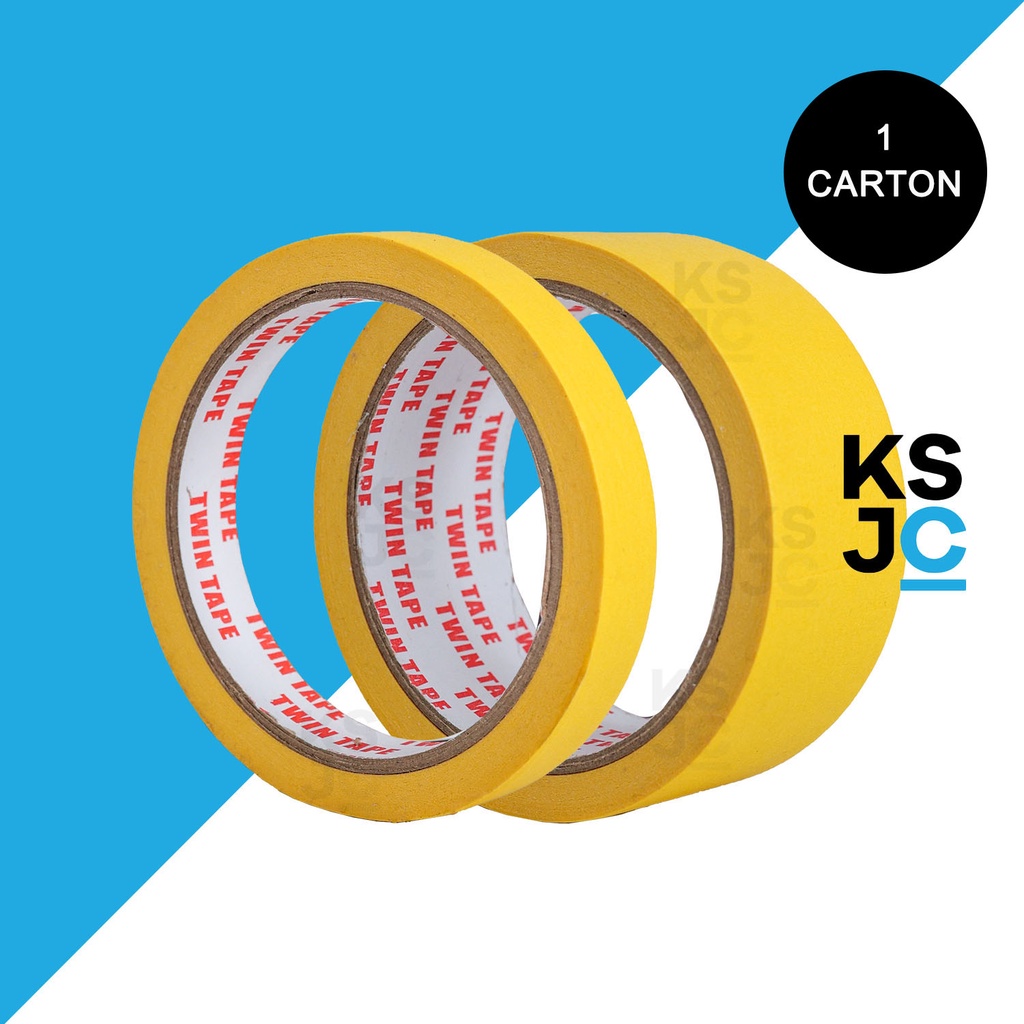 1 Carton)Twin Tape High Temperature Waterproof Masking Tape (16mm