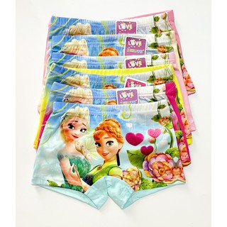 2-12years) 4pcs Baby Girl Underwear Cotton Soft Kid Panties Seluar