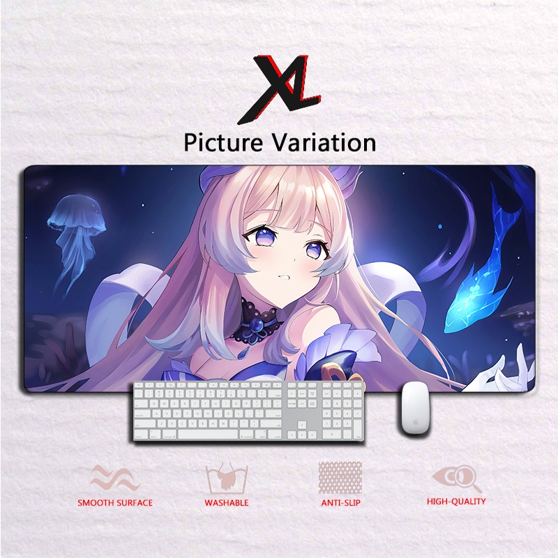 Xl Custom Gaming Mouse Pad Genshin Impact Sangonomiya Kokomi Mouse Pad