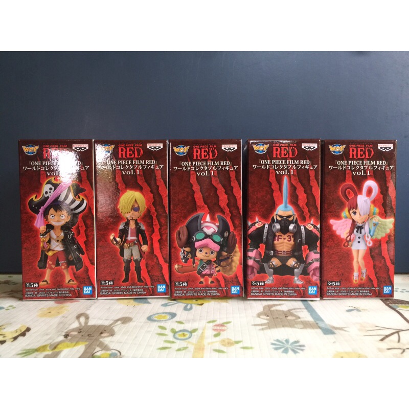 Bandai Banpresto WCF ONE PIECE FILM RED Collection VOL.1( 5pcs set ...