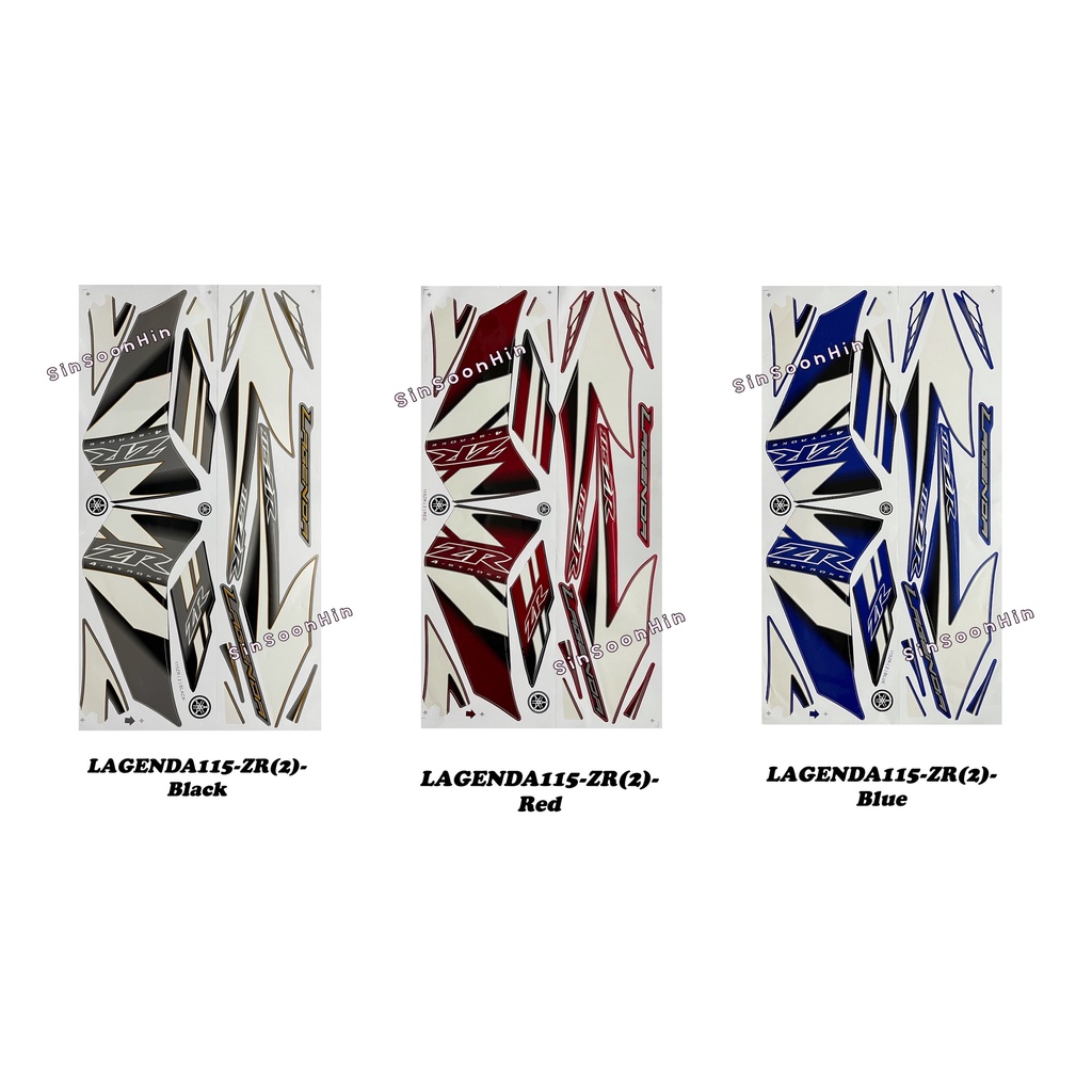 Yamaha LAGENDA115-ZR SRL115-ZR (2) Body Sticker / Stripe #srl115zr ...