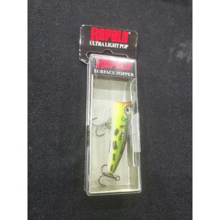 Rapala Ultra Light Popper UV Size 4cm/3g Model ULP04 / Gewang / Casting Lure  / UL Fishing / Topwater / Floating/ Sebarau