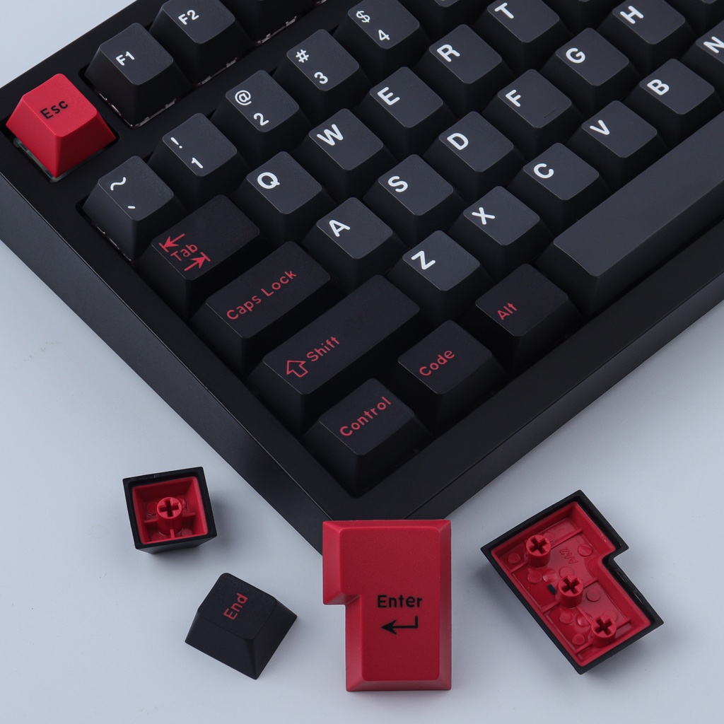 GMK Evil Dolch Keycaps 171 Keys ABS Double Shot Cherry Profile Keycaps ...