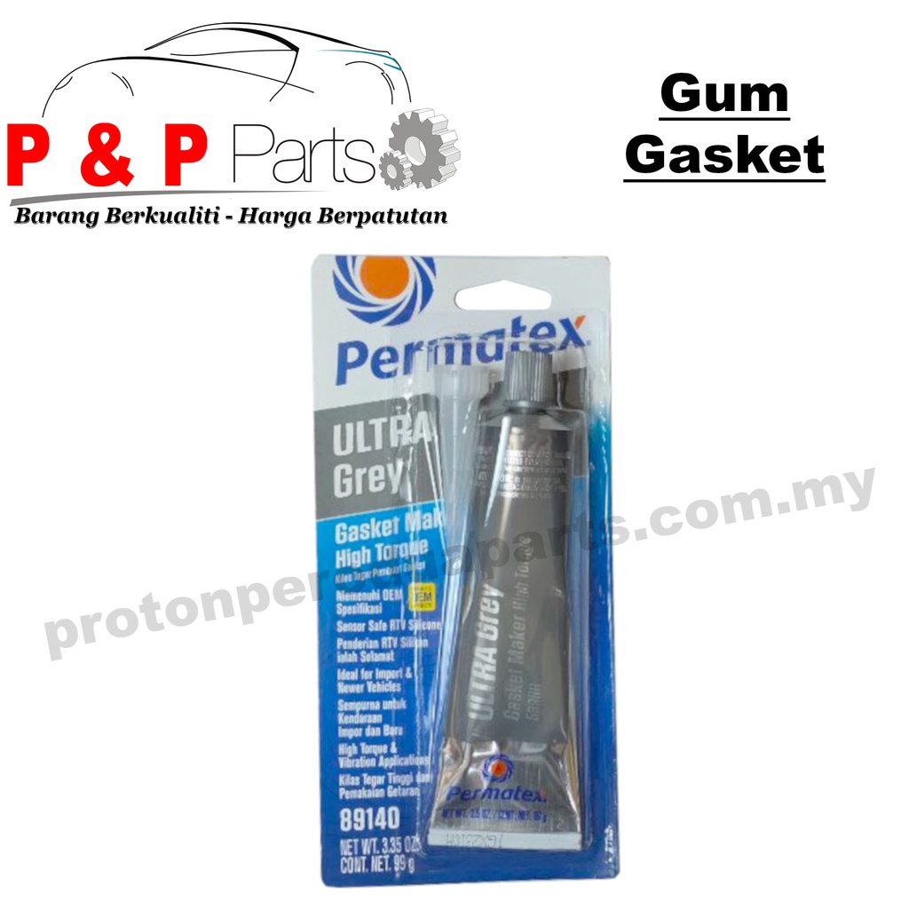 Gum Gasket / RTV Silicone Gasket Maker / Sealer - Permatex Ultra Grey ...