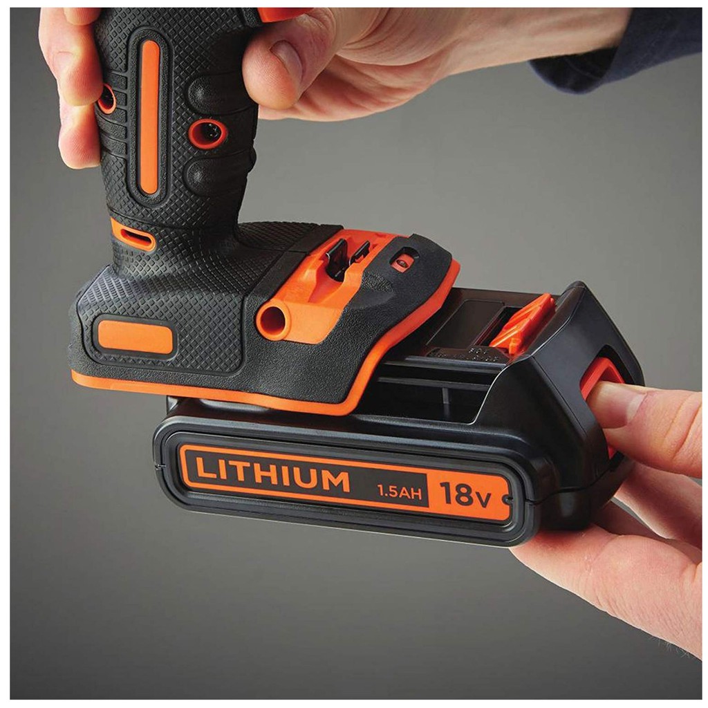 BLACK DECKER BDCHD18K Cordless Hammer Drill Powered by 18V Lithium With Case Shopee Malaysia