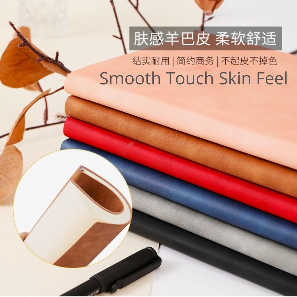 A5 notebook 360 Pages planner super thick Notepad soft leather simple ...