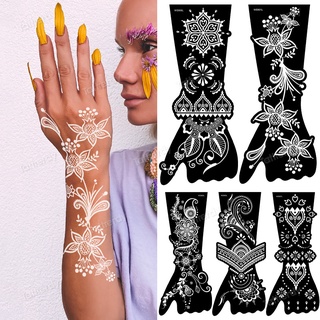 Henna Stencil Hand Tattoo Body Art Sticker Template India Tattoo Stencil  DIY