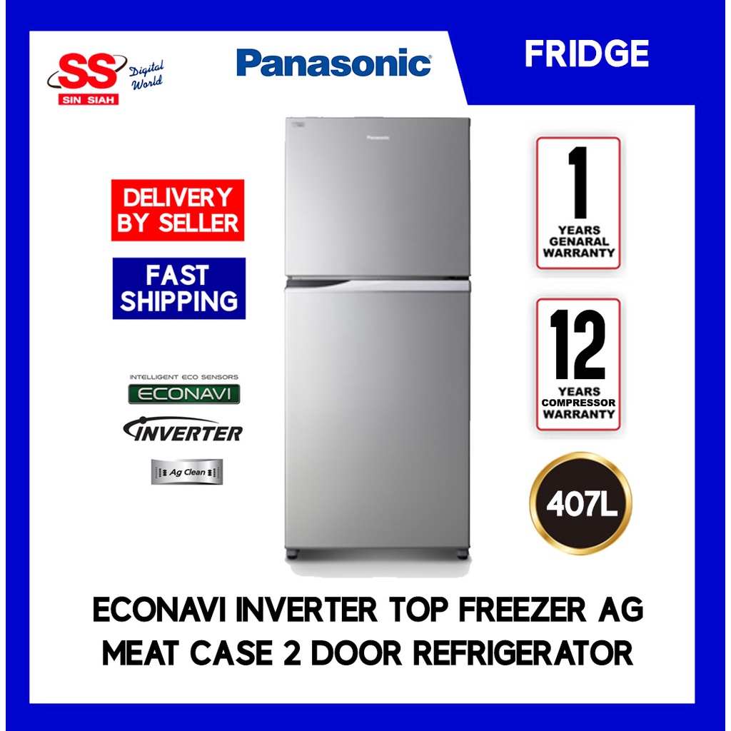 DELIVERY BY SELLER 】 Panasonic NRBD418PS 407L Econavi Inverter Top