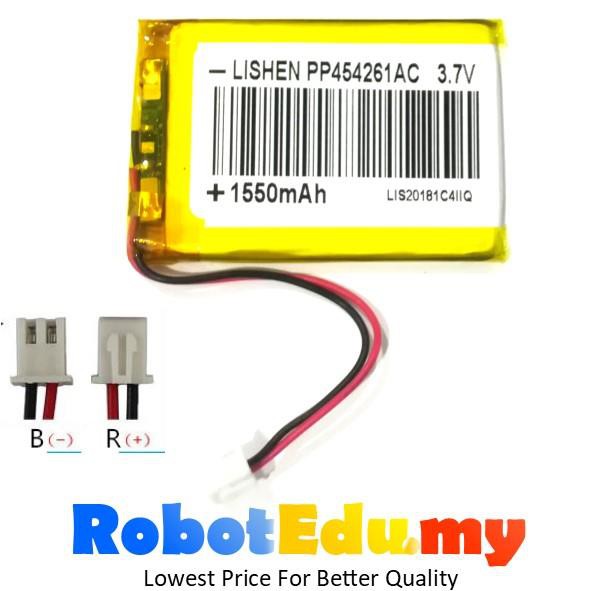 3.7V 1500mAh 1550mah 0.5c 454261 Rechargeable LiPo Li-Po Bateri / Battery GPS