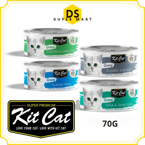 Kit Cat Gravy Cat Canned Wet Food / Makanan Kucing / Cat Food 100%