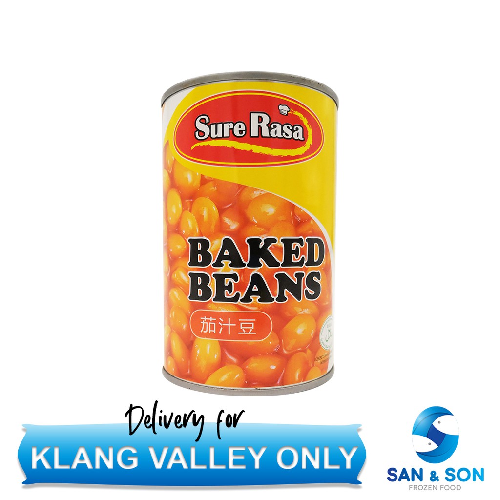 Sure Rasa Baked Beans 425g kacang bean in tomato sauce San and Son ...