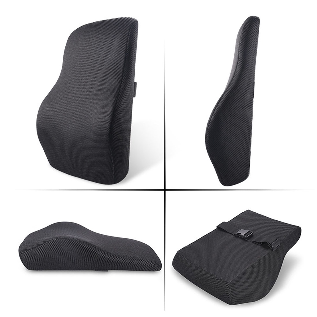 Memory Foam Backrest Lumbar Support Back Cushion Ergonomic Lumbar