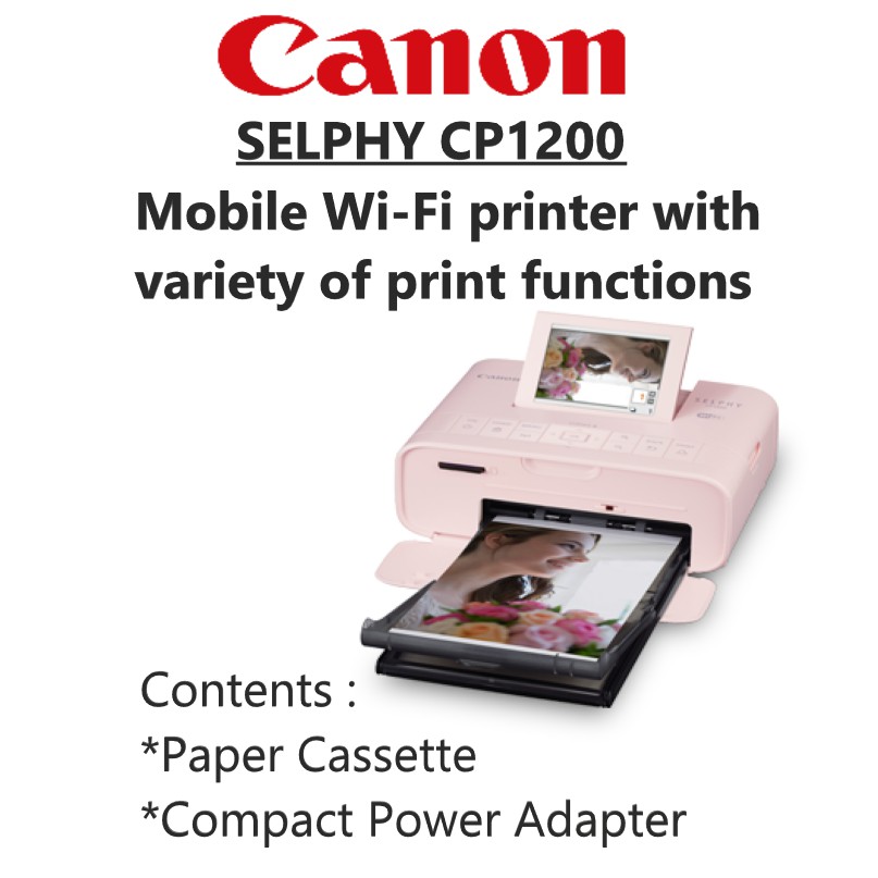 Canon Selphy CP1200 Wireless Compact Photo Printer | Shopee Malaysia