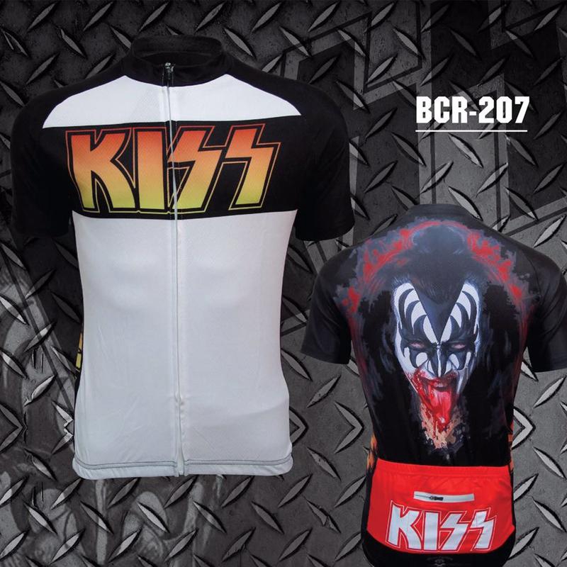 KISS Band Cycling Jersey Tops Men Women MTB Bike Jersey Shirt Summer ...