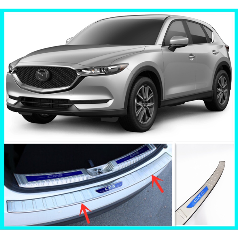 MAZDA CX5(CX-5) 2017-2022 Rear Bumper Guard Trunk Protector S/STEEL ...
