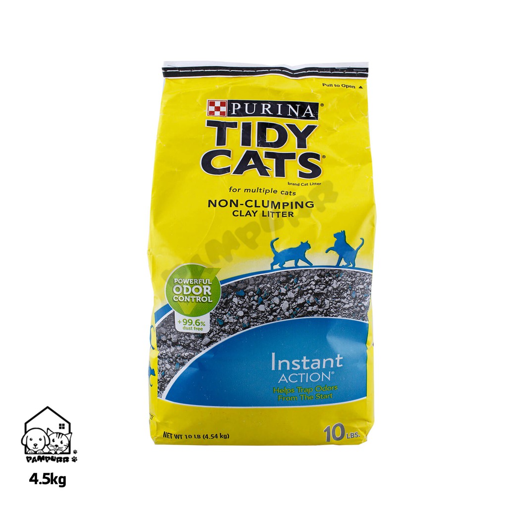 Tidy Cats Instant Action NonClumping Clay Litter Pack 4.5kg Shopee