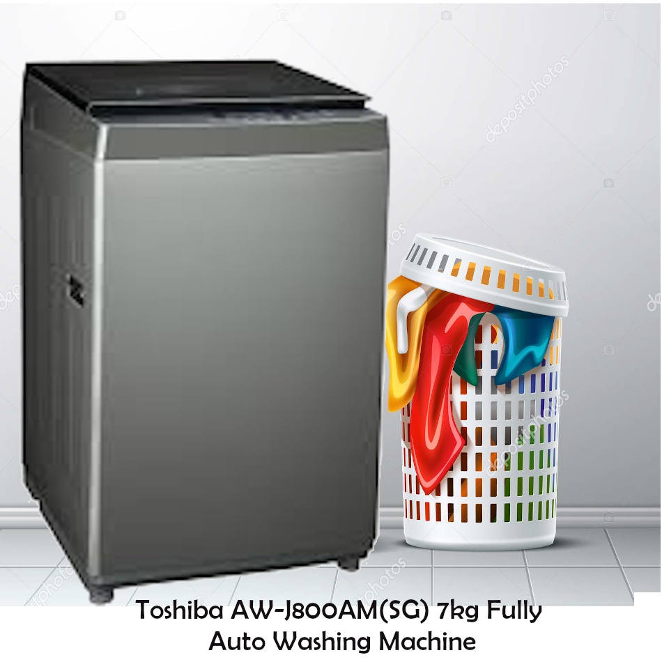 Toshiba AWJ800AM(SG) 7kg Fully Auto Washing Machine Shopee Malaysia