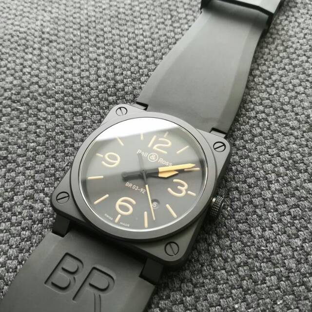 Br01 Rubber Watch Strap And BR03 Bell Ross Rubber Band Shopee