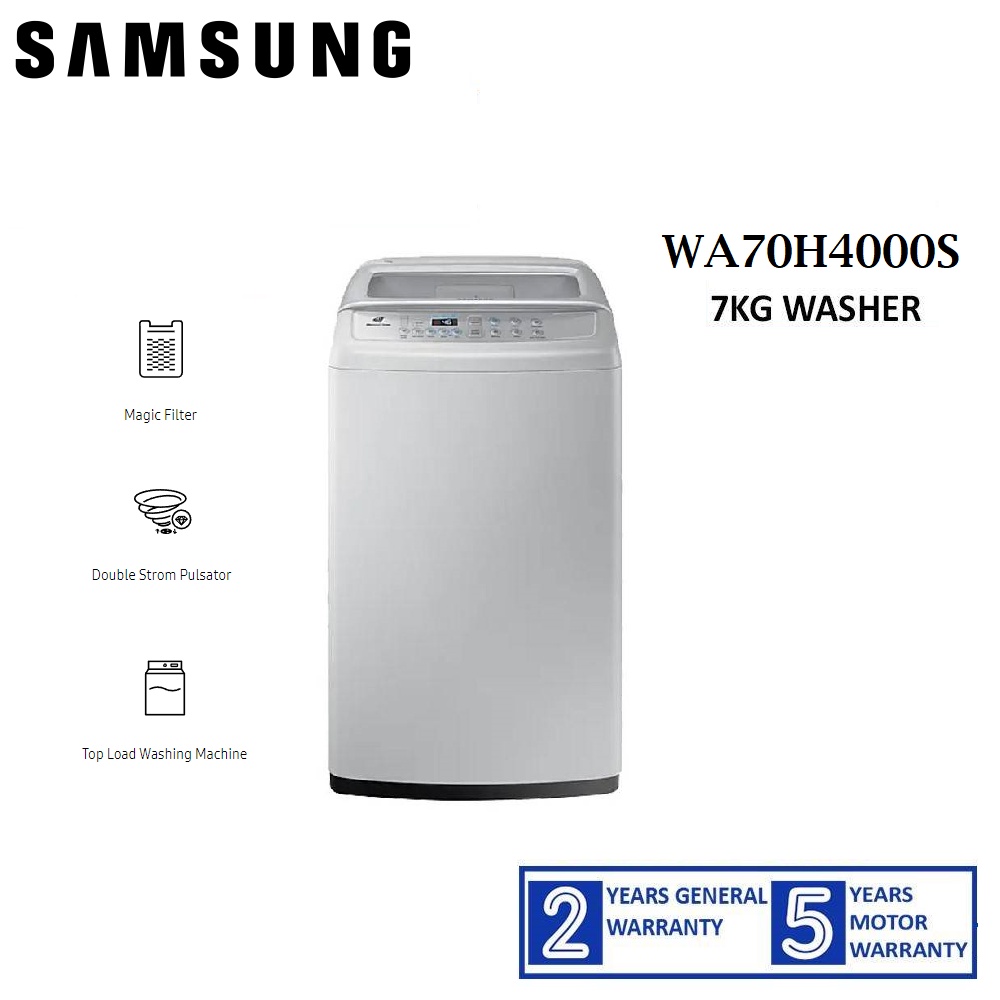 Samsung 7kg Top Load Washer with Magic Filter WA70H4000S | Shopee Malaysia