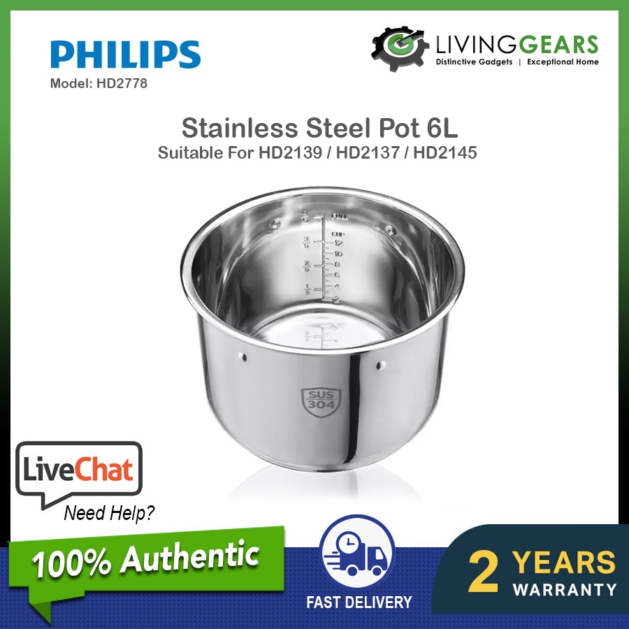 Philips Computerized Electric Pressure Cooker HD2133 (5L)/HD2139 (6L