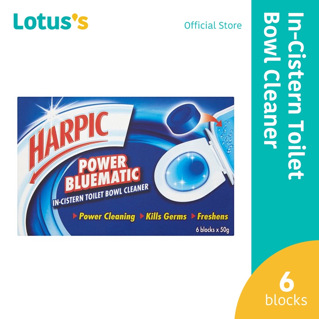 Harpic Power Bluematic InCistern Toilet Bowl Cleaner (6 Blocks x 50g