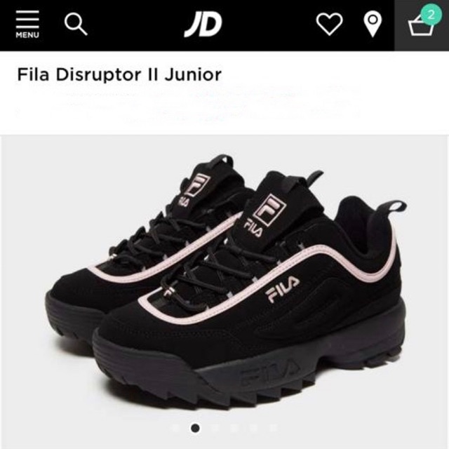 Fila disruptor 2 junior on sale black