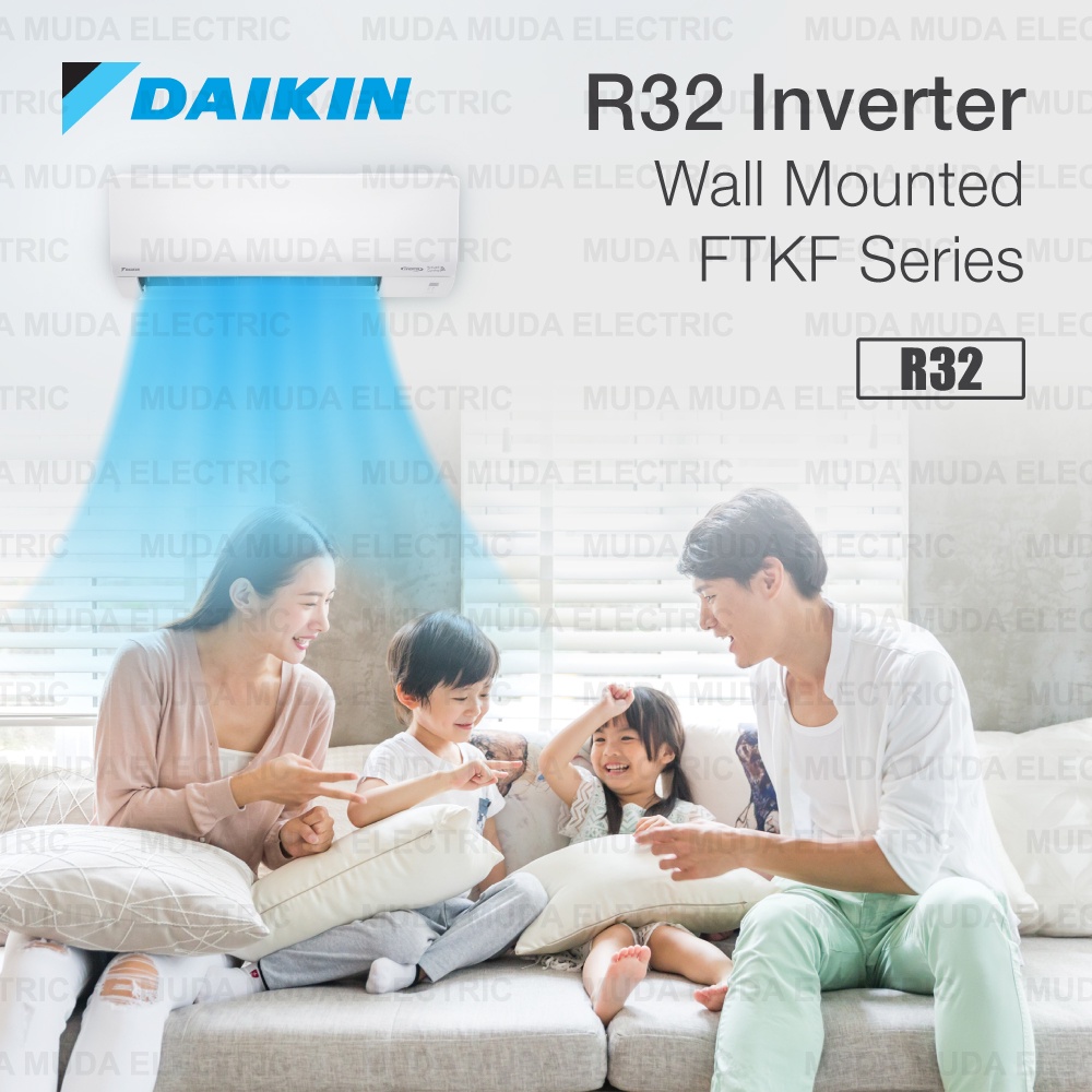 Daikin 1.0HP Standard Inverter Air Conditioner FTKF Series R32 Wifi ...