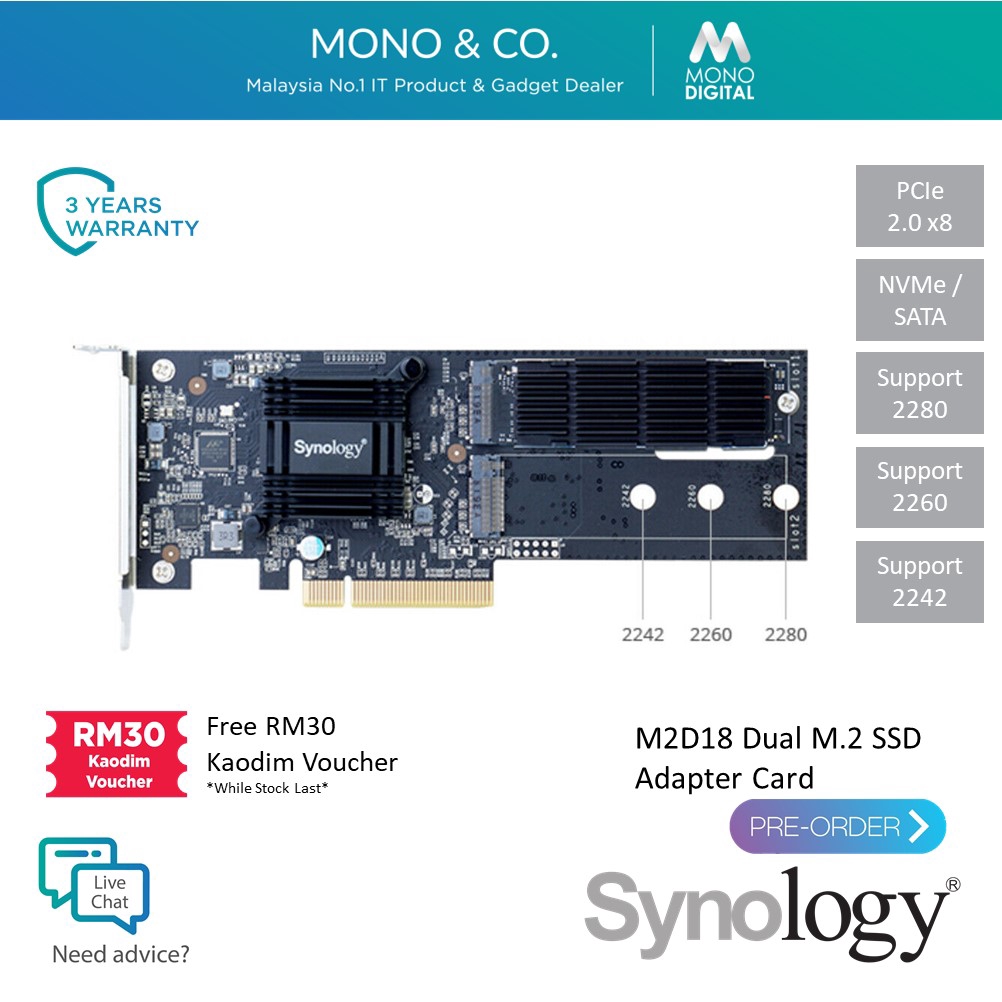 Synology m2d18 on sale