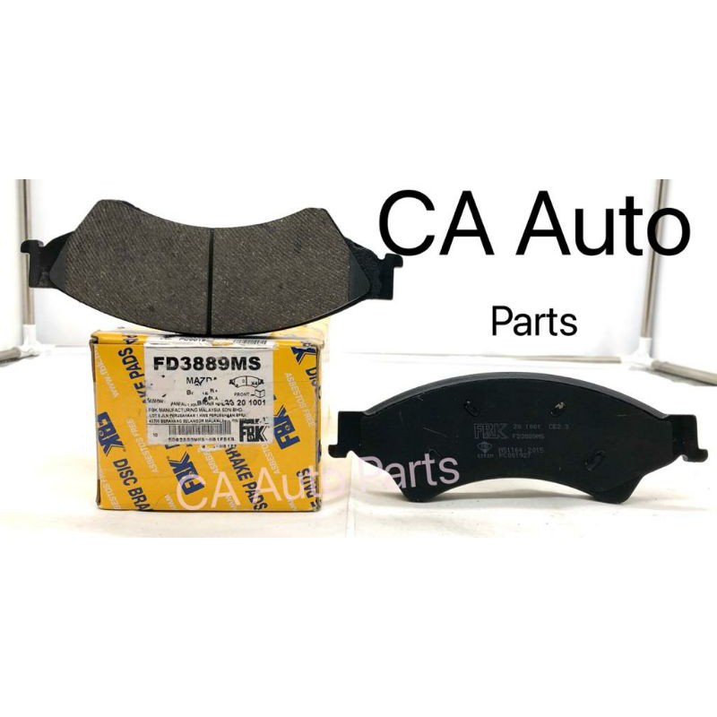 FORD RANGER T6 BT50 FRONT FBK DISC BRAKE PAD(FD3889MS) Shopee Malaysia