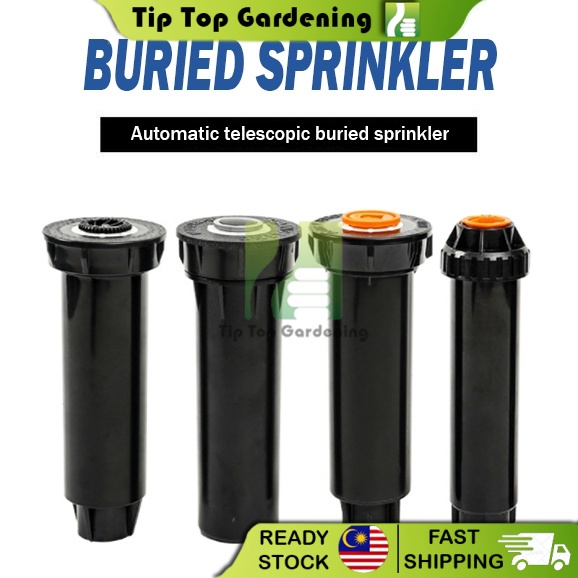 TIPTOP Pop Up Sprinkler Head Buried Sprinkler Ground Sprayer Telescopic ...
