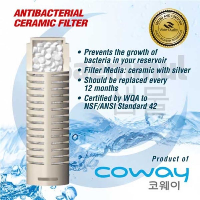 coway 100% original. antibacterial ceramic filter, villaem, core ...