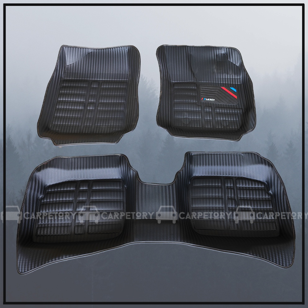 'Premium' Carbon Fiber Carmat 5D Car Mat Carpet Proton Saga VVT BLM/FLX