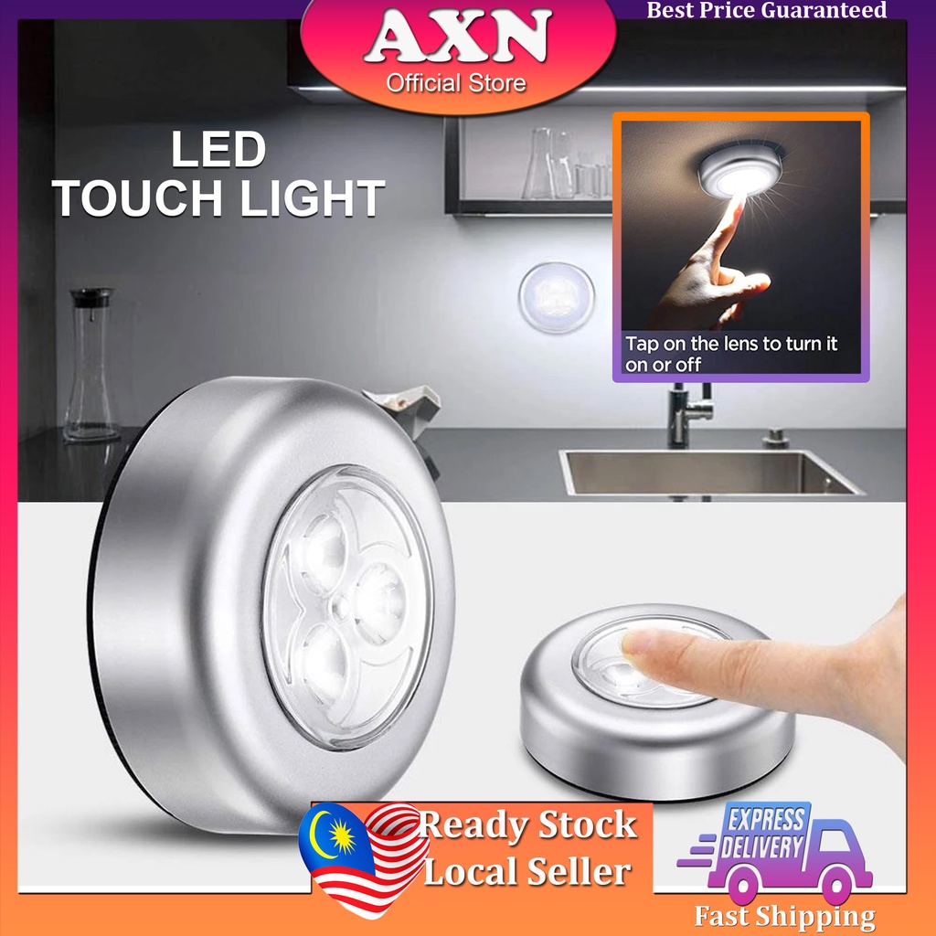 AXN Touch LED Light Push Closet Light Car Kitchen Stick Lamp Lampu