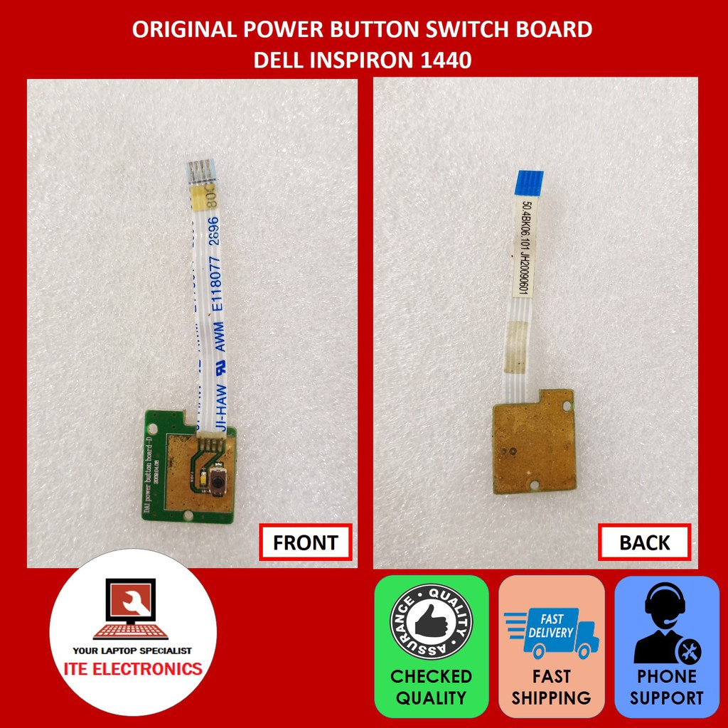 ORIGINAL DELL INSPIRON 1440 ON/OFF POWER BUTTON SWITCH BOARD | Shopee ...