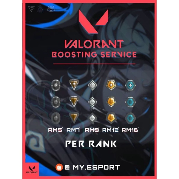 Valorant Boosting Rank Services Cheap Prices Shopee Malaysia