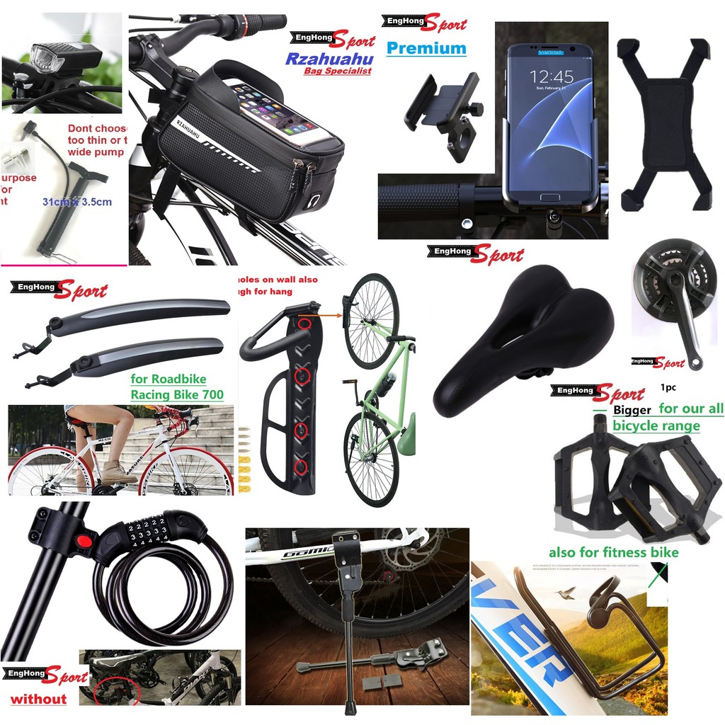 Bicycle Bag,Bike Lock,Bike Lamps,Gear,Bicycle Tire,Handphone holder ...