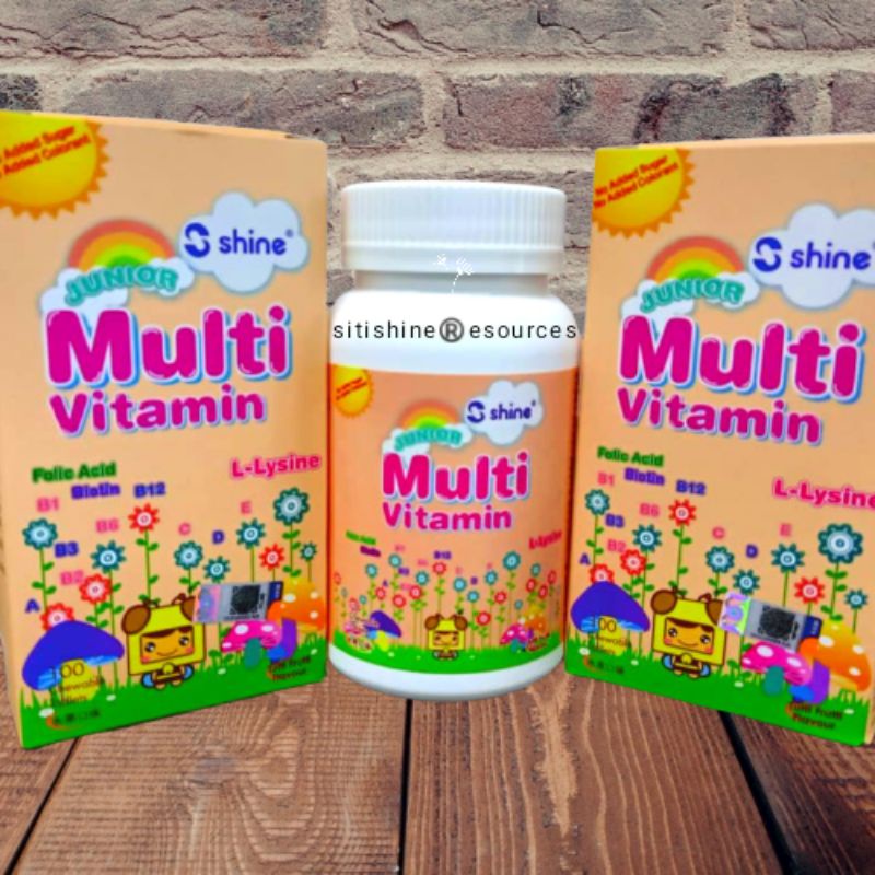 Shine Junior MultiVitamin LLysine (100'S) Shopee Malaysia