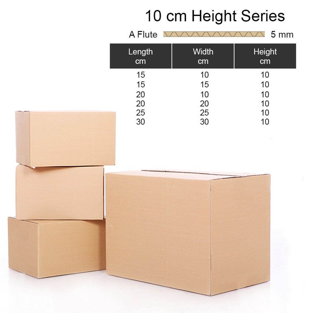 Kotak Bungkusan 10cmHeight Series - Carton Box Packing Box Packaging ...