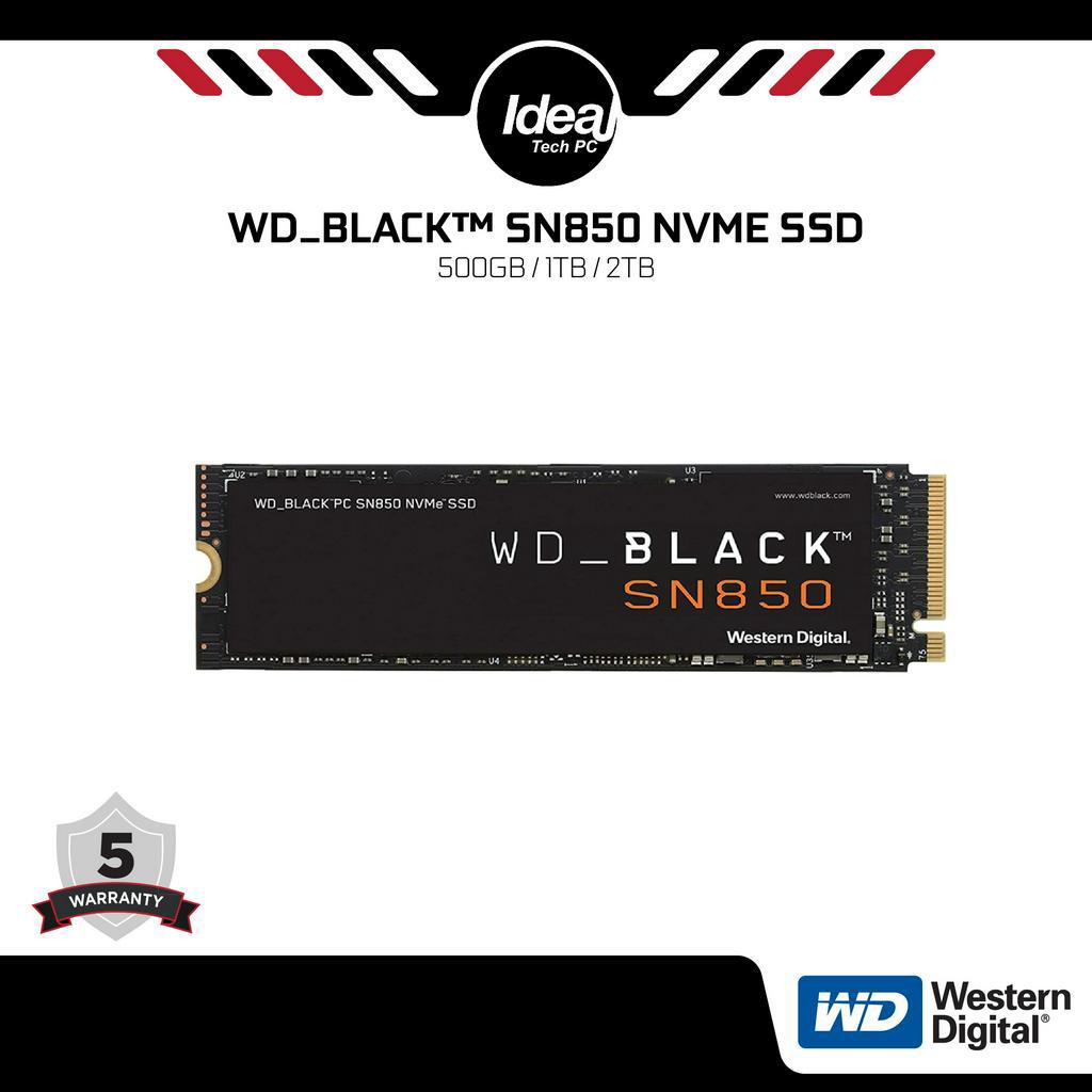 WD BLACK SN850 NVMe M.2 SSD (500GB/1TB/2TB) *NO HEATSINK* Shopee Malaysia