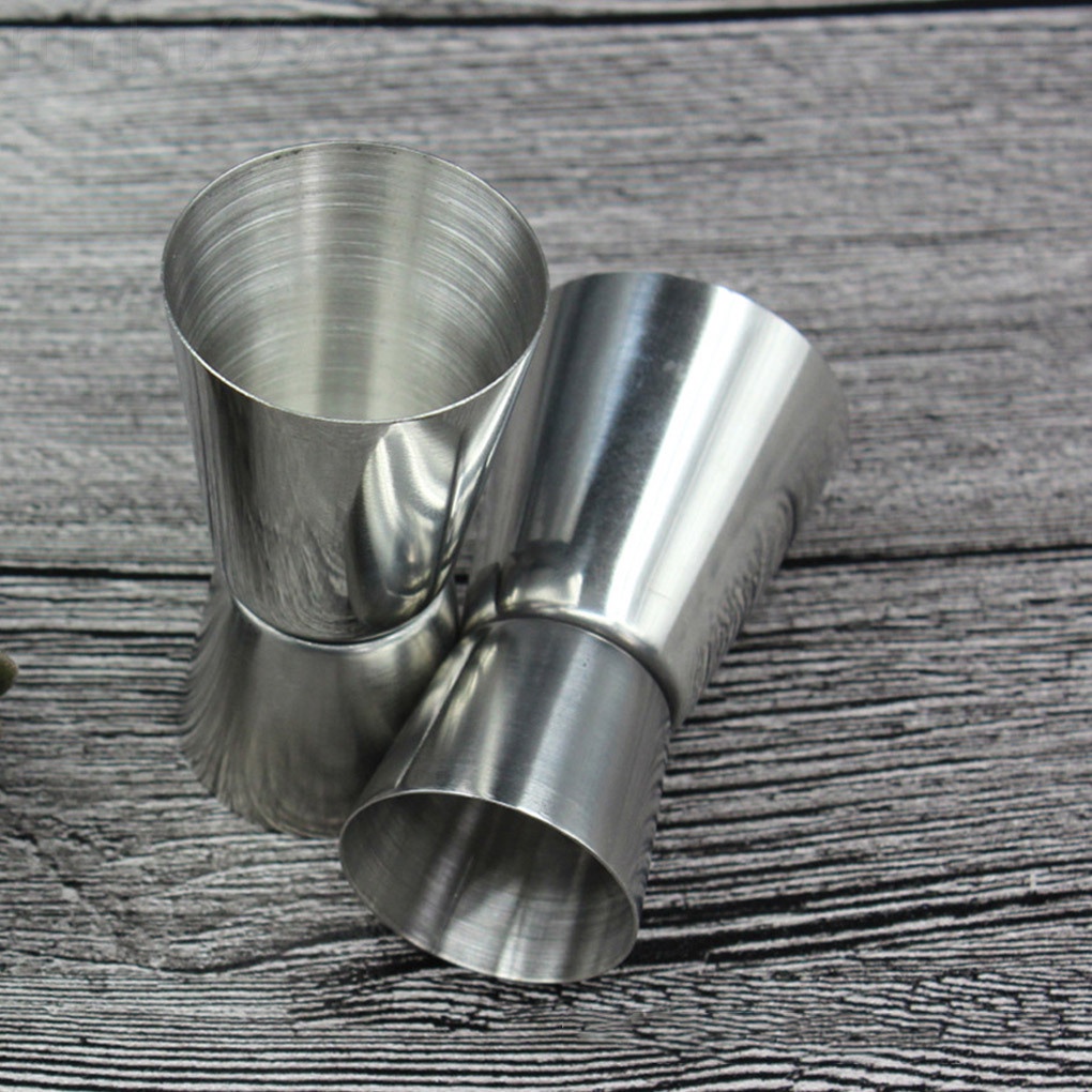  2PCS Stainless Drink Measuring Cup Steel, Cocktail