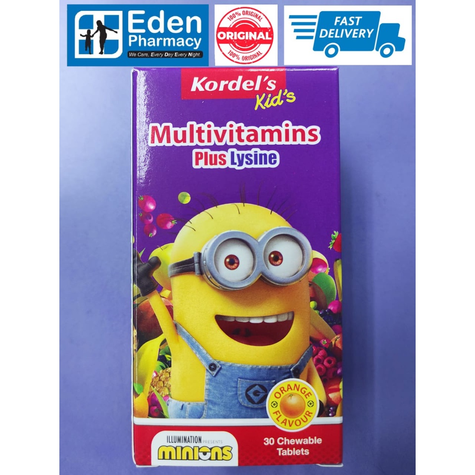 Kordel's Kid's Multivitamins Plus Lysine [ orange flavour ] ( 30