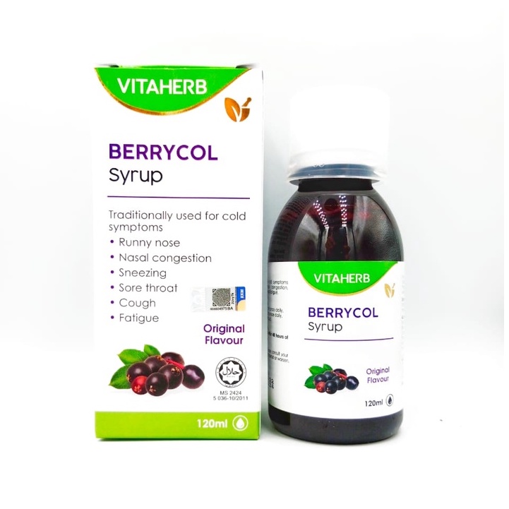 Vitaherb Berrycol Syrup 120ml EXP11/25 (Black Elderberry Extract ...