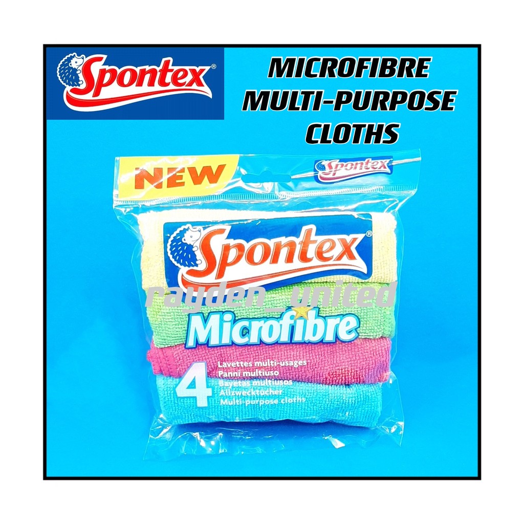 Spontex Microfibre Cloth 4 pack