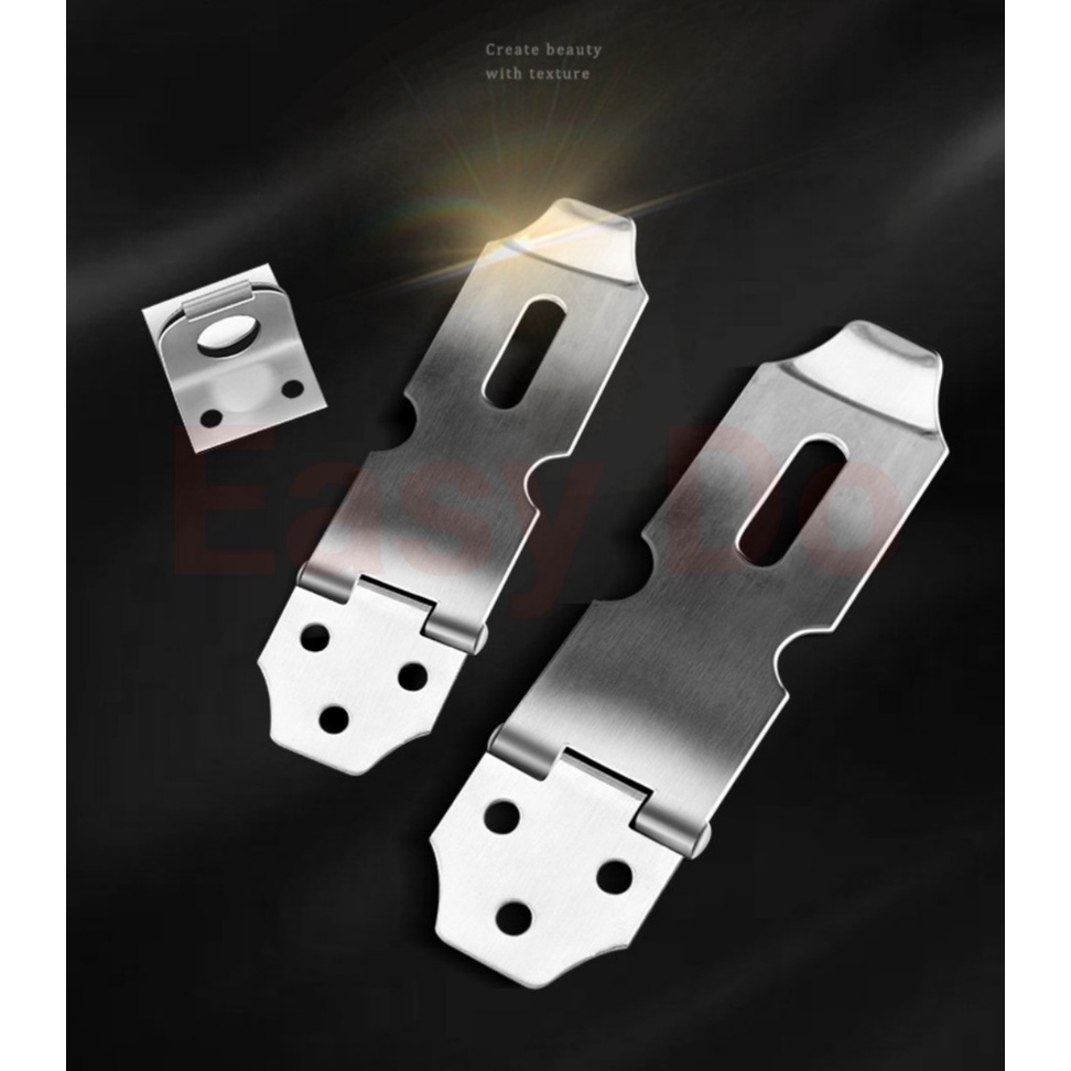 Stainless Steel Hasp & Staple for Safety Security Door Bolt Latch Clasp ...
