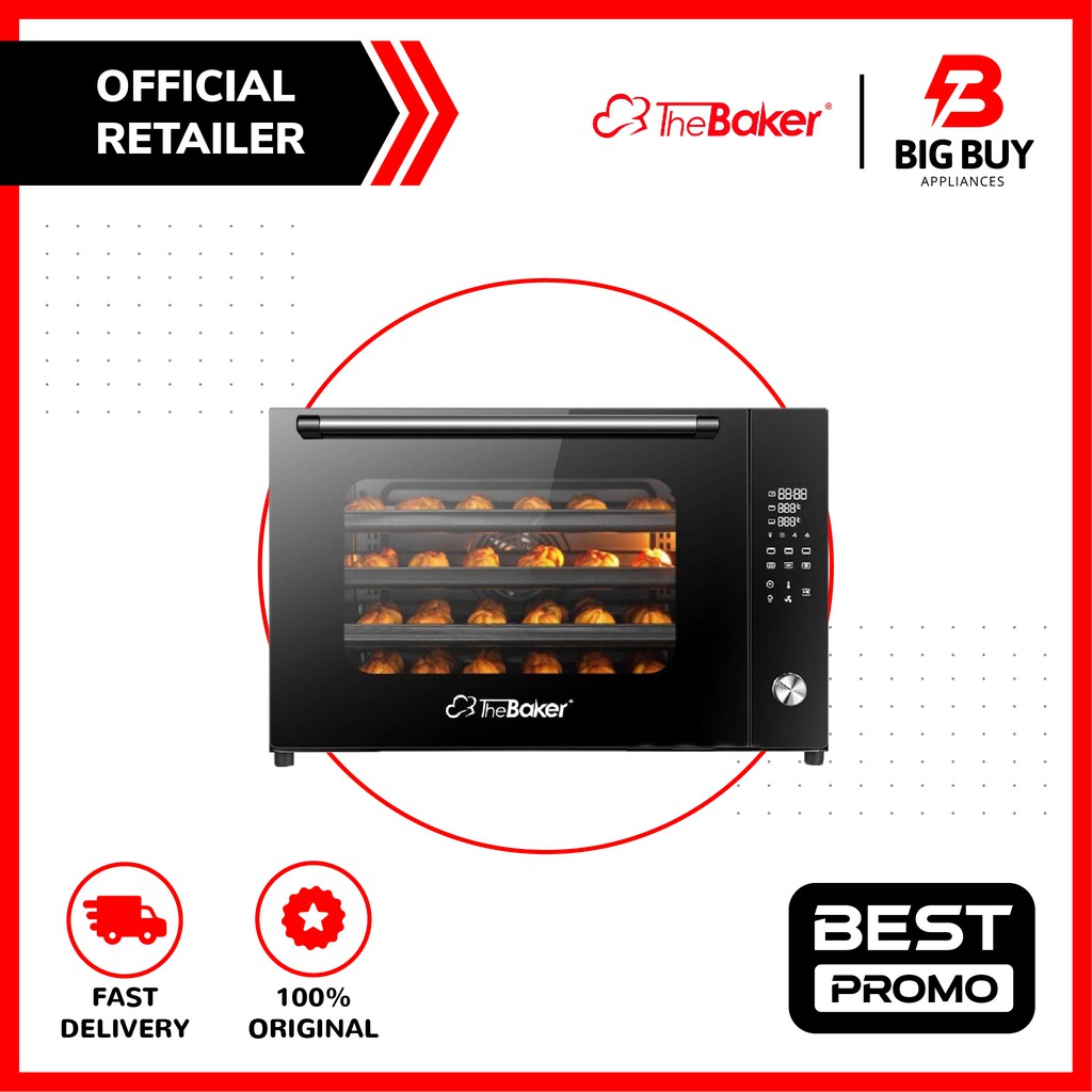 THE BAKER Electric Oven 100 Liter ESM-100DG Digital Touch Control ...