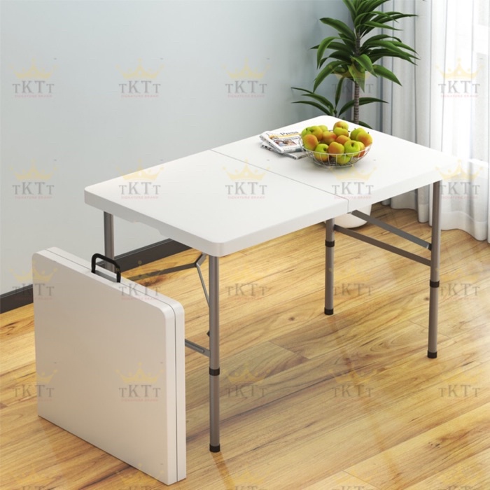 TKTT ™️ 2x4 Feet Foldable Banquet Table Portable Briefcase Exhibition ...