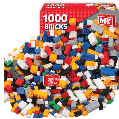 1000pcs Lego Block City DIY Kid Building Bricks Blok Permainan Kanak Kanak Children Block Lego Mainan Lego