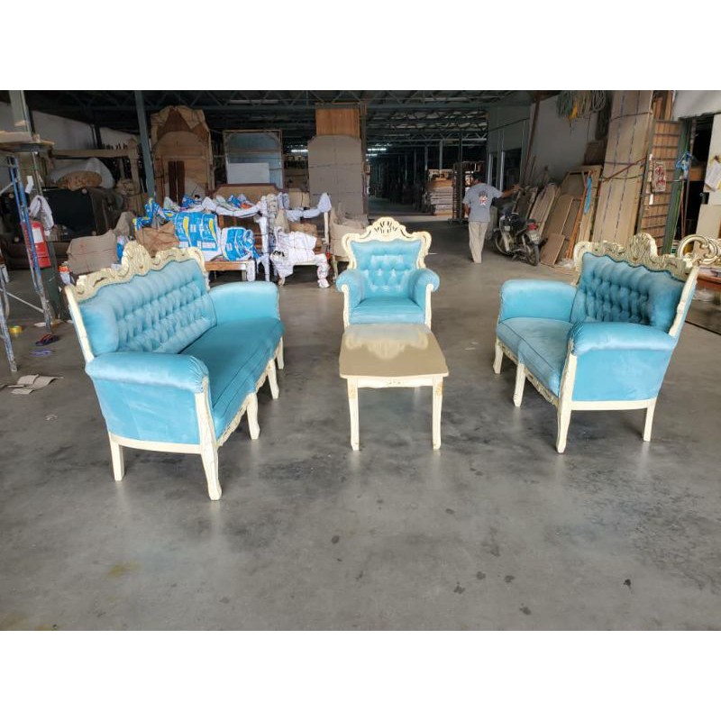 🔥Set Sofa Jati/mohagany mahkota style🔥 Shopee Malaysia