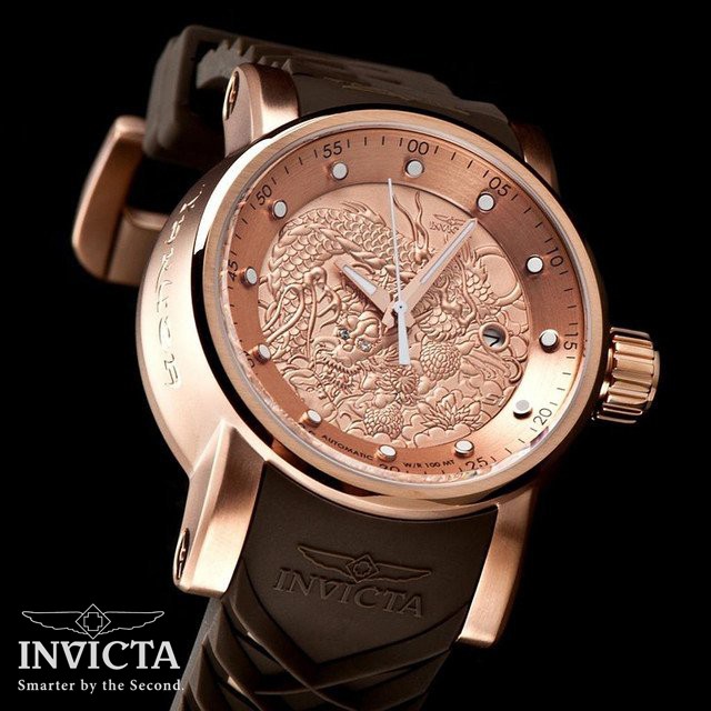 Genuine Invicta Yakuza Japanese Automatic Rose Gold Tone Dragon Watch Shopee Malaysia