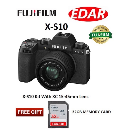 Fujifilm XS10 XS10 Digital Mirrorless Camera Body With XC1545mm